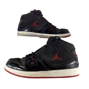 Jordan Trainer ST G Youth Sneakers Black Red High Top Basketball Shoes Size 1.5Y